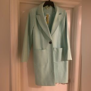 Mint green Gianni Bini Coat size L NWT